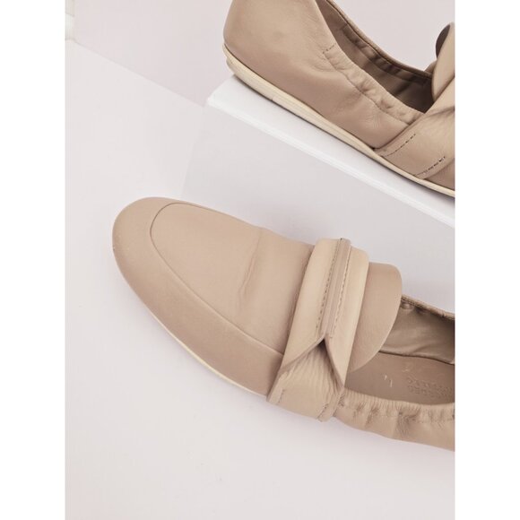 Mercedes Castillo Erin Beige Nude Leather Ballet Slip On Loafer Flats Shoes 8 38 - Picture 2 of 14